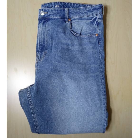 Brock Collection x H&M blue denim straight leg plus size 18 pants - Picture 7 of 8